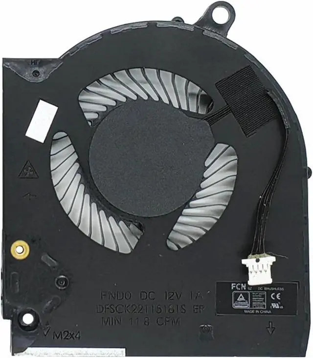 Alt view image 4 of 4 - Fleshy Leaf Replacement CPU+GPU Cooling Fan for Dell Alienware M15 R5 M15 R6 M15 Ryzen R5 M15 Ryzen R6 2021 Series EG75071S1-C050-S9A EG75071S1-C060-S9A DFSCK22D058833 FND1 DFSCK22115181S FNDO