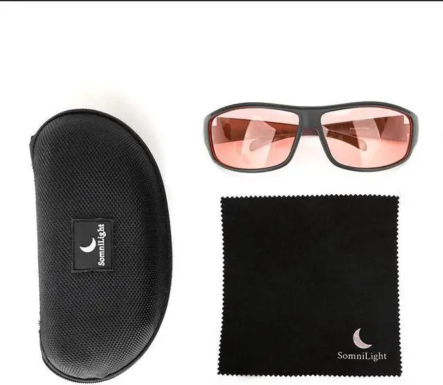 Alt view image 3 of 5 - SomniLight FL-41 Light Sensitivity Glasses for Florescent Light Sensitivity, Photophobia, and Migraines (Sport Style) (Medium)