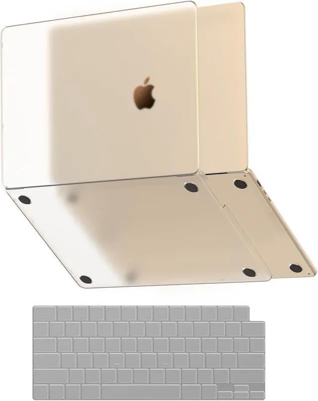 Main image of Soonjet for MacBook Air 13.6 inch Case M4 M3 M2 2025 2024-2022 Model A3240 A3113 A2681, Sturdy Protective Hard Shell Case + Translucent Keyboard Cover for MacBook Air 13 inch - Starlight Clear