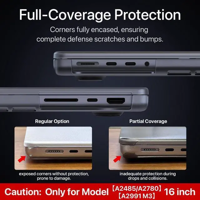 Alt view image 3 of 5 - Soonjet Compatible with MacBook Pro 16 inch Case & Keyboard Cover