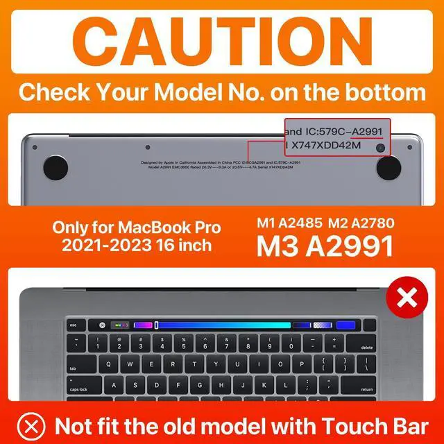 Alt view image 2 of 5 - Soonjet Compatible with MacBook Pro 16 inch Case & Keyboard Cover