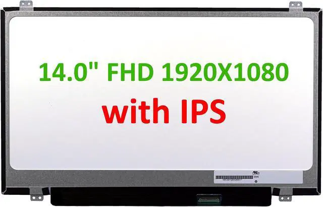 Alt view image 3 of 5 - FULLCOM New LCD Replacement Screen 14.0 Inch NV140FHM-N41 FHD 1920x1080 (with Brackets) IPS Matte 30 Pin for Laptop/Display/Screen/LCD Application