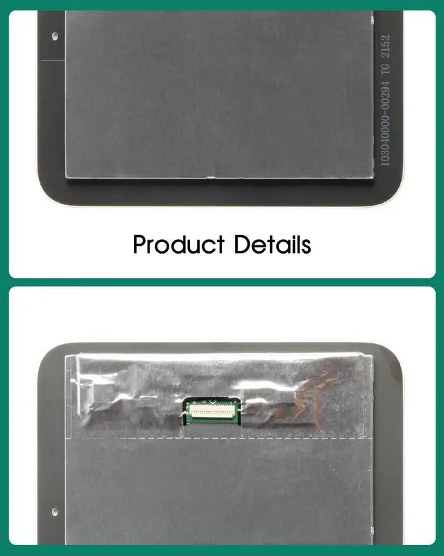 Alt view image 4 of 5 - for Google Home Nest Hub LCD Screen Replacement for Google Nest Hub Display Touch Screen Digitizer Assembly Replacement for Google Home Nest Hub/Nest Hub Screen Repair White 7" (for 2nd Generation)
