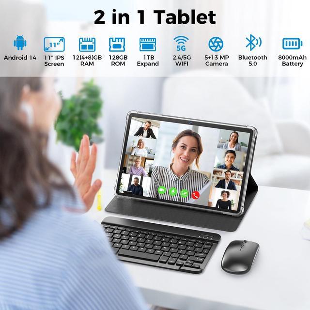 Andoid Tablet, 14GB AM+64GB OM (TF 1TB), 11 Inch Andoid