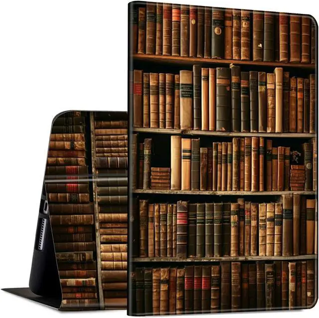 Main image of Case Fits All-New  Kindle Fire HD 8 & 8 Plus Tablet (12th Generation/10th Generation,2022/2020 Release) 8" Slim Lightweight PU Leather Smart Stand Cover with Auto Wake/Sleep,Library Bookshelf