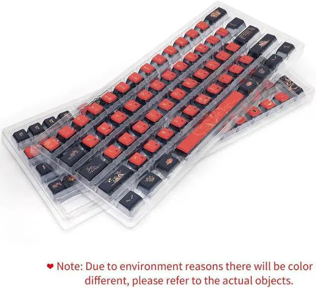 Alt view image 5 of 5 - Glacier Skyloong GK7 PBT Translucent Keycaps Compatible with 60%/65%/75%/80%/96%/100% Keyboard Layout (Nine Tailed Fox)