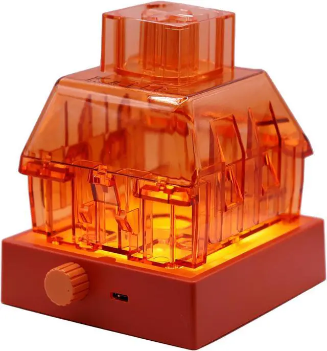 Main image of Glacier Kailh Customizable Mechanical Keyboard Switch Storage (Capacity 60 Switches) with Light Base (Orange)