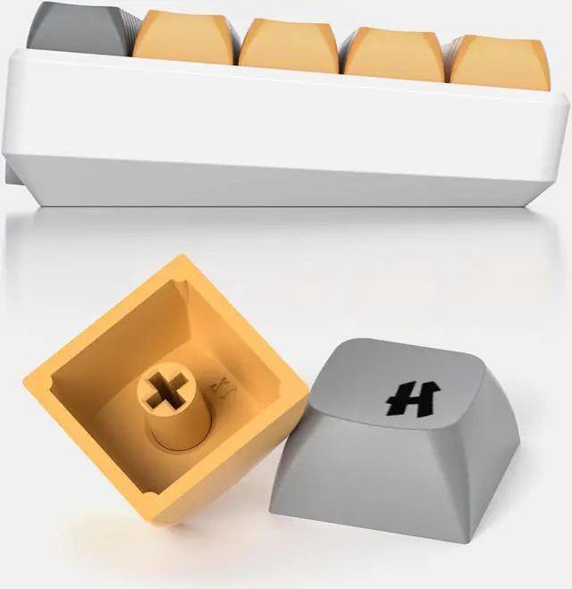 Alt view image 5 of 5 - GTSP XDA Profile PBT Keycaps, 129-keys Custom Dye Sublimation keycaps with for MAC Win Fullsize, Tenkeyless, Winkeyless, 75%, 65%, 60% Keyboard (Desert)