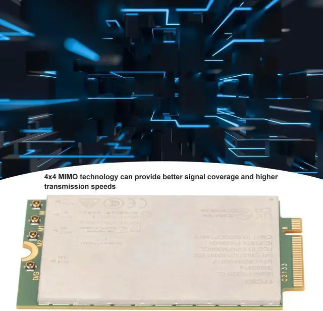Alt view image 2 of 5 - DW5931e FM350-GL M.2 eSIM 5G Network Module Adapter Card, 4G LTE Network Card with 4x4 GNSS Modem, Compatible with Linux, for Latitude 5531 9330 3571