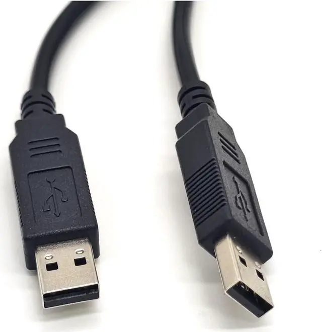 Alt view image 2 of 5 - GXMRHWY USB 2.0 Male to USB 2.0 Male with FT232R Chipset Null Modem Cable for PC to PC Data Transfering Communication 2.5Meter
