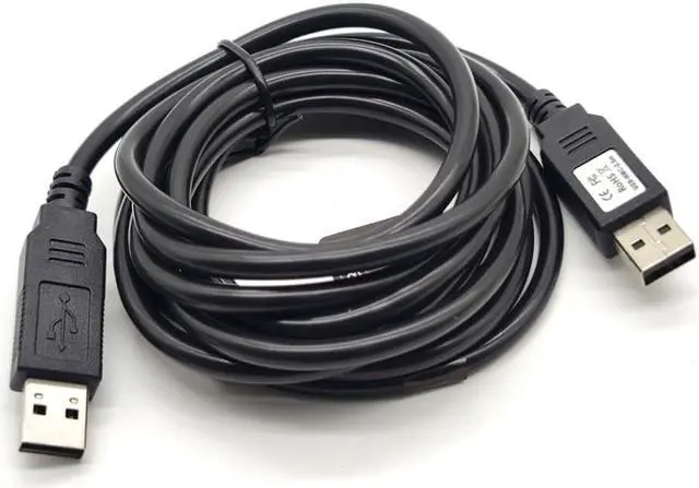 Alt view image 4 of 5 - GXMRHWY USB 2.0 Male to USB 2.0 Male with FT232R Chipset Null Modem Cable for PC to PC Data Transfering Communication 2.5Meter