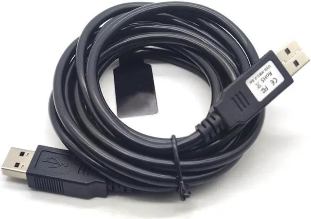 Alt view image 5 of 5 - GXMRHWY USB 2.0 Male to USB 2.0 Male with FT232R Chipset Null Modem Cable for PC to PC Data Transfering Communication 2.5Meter