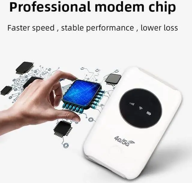 Alt view image 2 of 5 - Heayzoki USB Modem, Unlocked 300M High Speed 5G Hotspot SIM Slot, Up to 10 Users, Portable Mobile Router for Party Travel Business Work Outdoor