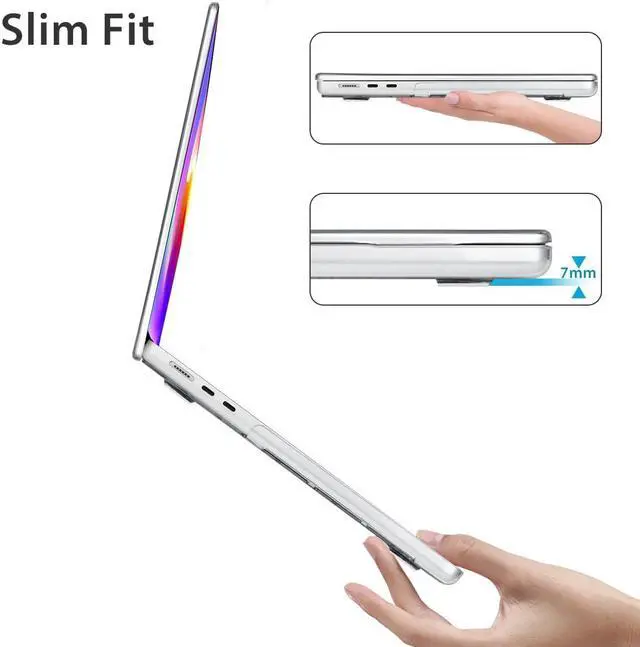Alt view image 4 of 5 - HOHAIYOO Compatible with 2025 2024-2022 MacBook Air 13 inch Case M4 A3240 M3 A3113 M2 A2681, Hard Shell&Keyboard Film&Screen Film&Webcam Cover for New M4 Mac Air 13.6 inch with Touch ID, Curved Doodle