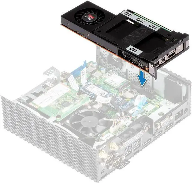 Alt view image 3 of 5 - Deal4GO PCIe Module I/O Daughter Board FN9WT 0FN9WT 348.06U45.001A w/Bracket HT7FC 0HT7FC for Dell Wyse 5070 Thin Client PC