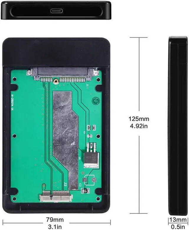 Alt view image 4 of 5 - NFHK USB 3.0 to 2012 Mac Pro Retina A1425 A1398 MC975 MC976 MD212 MD213 ME662 ME664 ME665 SSD 17+7Pin Case