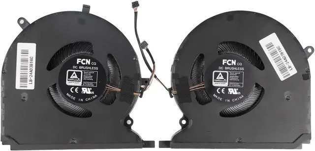 Main image of New CPU+GPU Cooling Fan Replacement for Razer Blade 14 RZ09-0370 RZ09-0370CEA3 RZ09-0368 P/N:13207266 13207121 FNNK DFS5K123043635 FNNL DFS5K121144645 DC 5V 0.5A