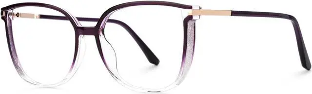 Main image of Zeelool TR90 Cat Eye Glasses Chic Eyewear for Women Blue Light Blocking Glasses Anti Eyestrain Glasses Rodz ZJGT548130-22B Purple-Tortoise