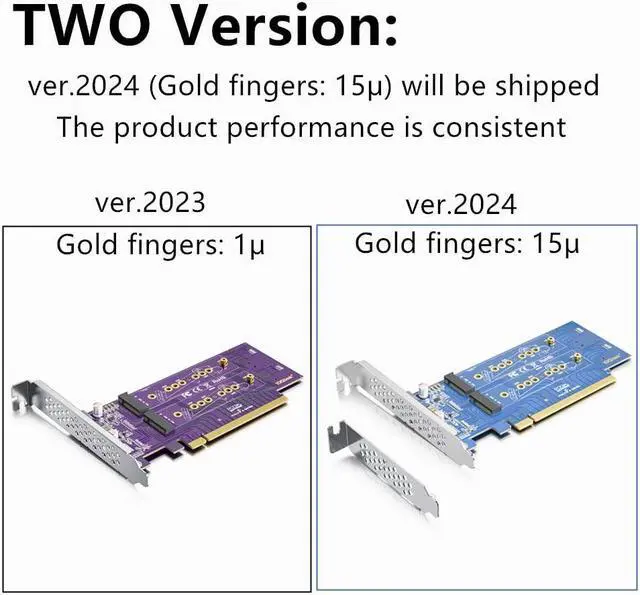 Alt view image 3 of 5 - PCIe 3.0 to NVMe (4) M.2 Adapter for M.2 (M Key) SSD, PCIe X16, Requires Motherboard BIOS Support for Bifurcation
