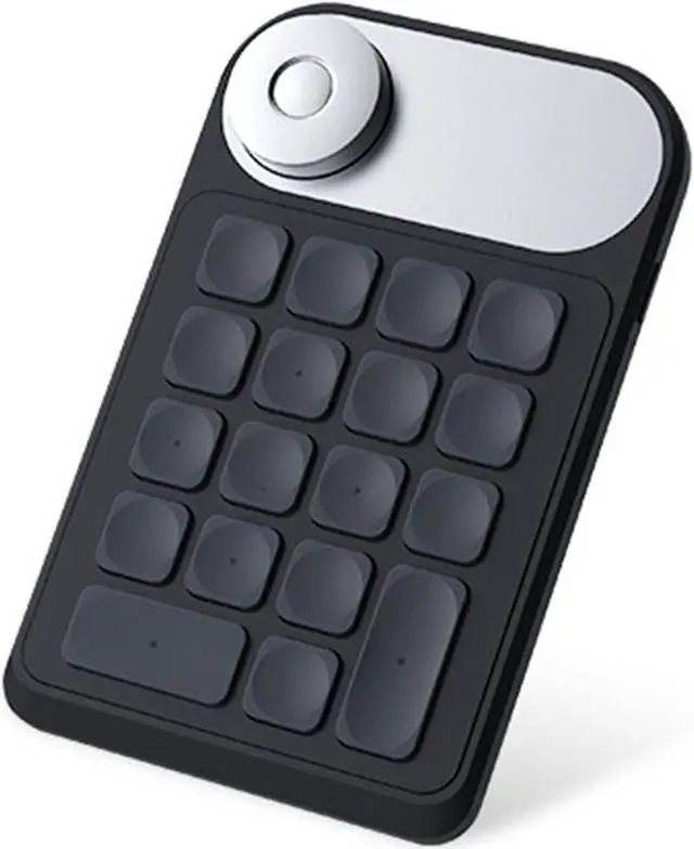 Main image of Mini Keydial Keyboard, 2.4 GHz Wireless One Handed Shortcut Keys Programmable Keypad with 18 Customizable Keys, 1200 MAh Battery, for Drawing, Illustration, Video, Designer