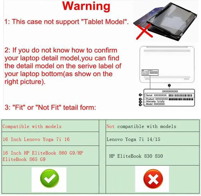 Alt view image 3 of 5 - Alapmk Protective Case for 16" Lenovo Yoga 7i 2-in-1 16 Gen 9/Yoga 7i 16 Gen 8 & HP EliteBook 860 G11/HP EliteBook 860 G10/HP ProBook 460 G11/HP EliteBook 660 G11 [Not fit Yoga 7i 14/15],Galaxy