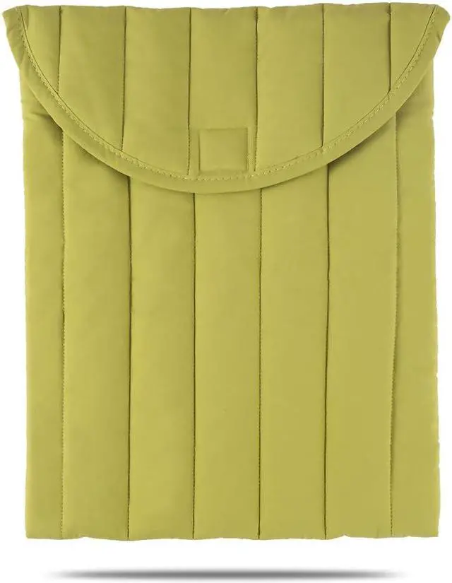 Main image of Linpr Puffy Laptop Sleeve 15-16 Inch Streak-Green, Protective Carrying Case for Men and Women, Cute Case Bag Compatible with 15 and 16 Inch Laptops, for MacBook Air M2, Asus/Dell Xps in Cover