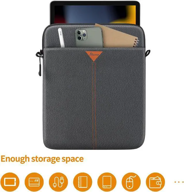 Alt view image 4 of 5 - 12.9 Inch Tablet Sleeve Bag Compatible with iPad Pro 12.9-inch (6th Generation), Samsung Galaxy Tab S9 Ultra, Microsoft Surface Pro 9, Lenovo Tab P12 Pro, iPad Sleeve with YKK Zipper.