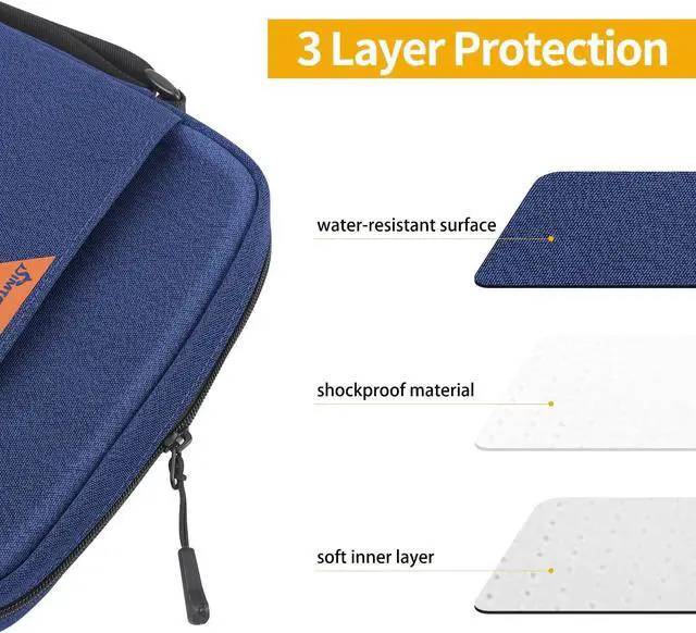 Alt view image 5 of 5 - 12.9 Inch Tablet Sleeve Bag Compatible with iPad Pro 12.9-inch (6th Generation), Samsung Galaxy Tab S9 Ultra, Microsoft Surface Pro 9, Lenovo Tab P12 Pro, iPad Sleeve with YKK Zipper.