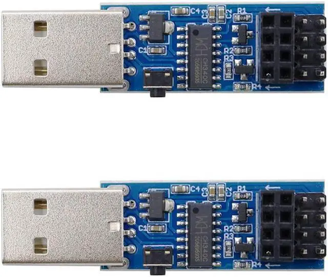 Alt view image 2 of 5 - Bundle of ESP-01 ESP-01S Prog WiFi Programmer + Esp-01 Serial WiFi Transceiver + Breadboard Adapter