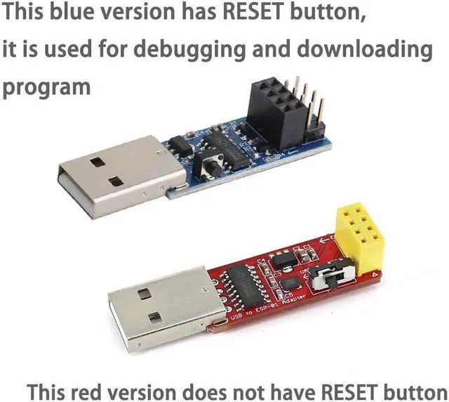 Alt view image 3 of 5 - Bundle of ESP-01 ESP-01S Prog WiFi Programmer + Esp-01 Serial WiFi Transceiver + Breadboard Adapter