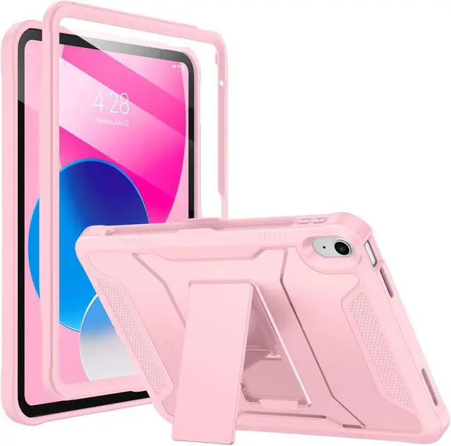 Main image of Soke Case for iPad (A16) 11th Generation 11-inch 2025, iPad 10th Generation 10.9-inch 2022, with Built-in Screen Protector and Kickstand, Rugged Full Body Protective Cover - Light Pink