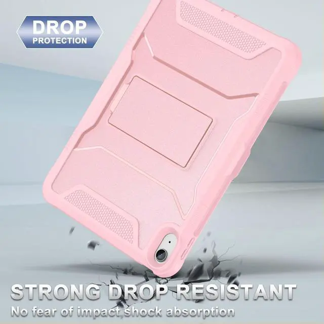 Alt view image 5 of 5 - Soke Case for iPad (A16) 11th Generation 11-inch 2025, iPad 10th Generation 10.9-inch 2022, with Built-in Screen Protector and Kickstand, Rugged Full Body Protective Cover - Light Pink