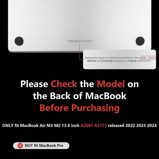 Alt view image 2 of 5 - MEEgoodo Case for MacBook Air M4/M3/M2 13.6 inch 2025 2024 2022, Fit Model A3240 A3113 A2681, Compatible with MacBook Air 13 inch, Laptop Hard Shell Case with Keyboard Cover, Tropical Pink Flowers