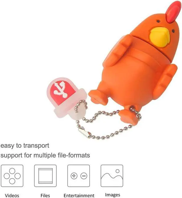 Alt view image 2 of 5 - Leizhan 5 x 8GB Cute Animals USB Flash Drive, Cartoon Pig Shape Thumb Drive Rabbit Flash Drive Rat Memory Stick Chicken Jump Drive Snake Pendrive Gift for Kids, Teacher, Friends