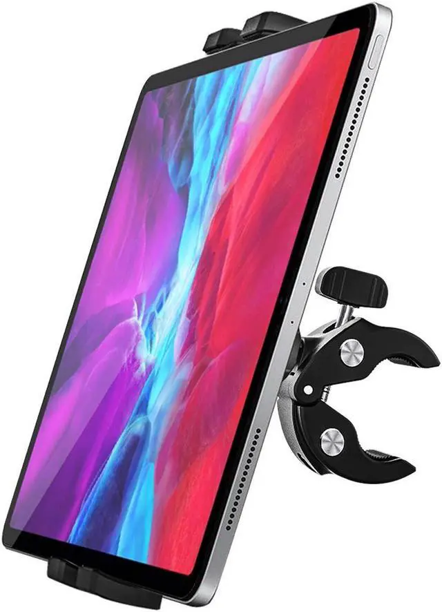 Main image of woleyi Bike Tablet Mount, Motorcycle Bicycle Tablet Holder, Cycling Handlebar Clamp with 360 Rotation for iPad Pro Air Mini, iPhone, Samsung Galaxy Tabs, Fire HD, More 4.7-13" Cellphones and Tablets