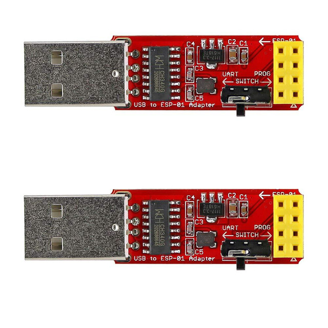 thumbnail image 2 of ESP Prog V1.0 USB To ESP8266 CH340C ESP-01 ESP-01S 4MB Module Prog WiFi Programmer Downloader With Reset Auto-Download Circuit 2 of 11