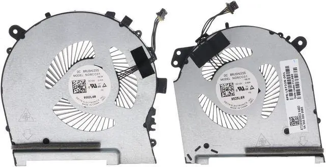Main image of Replacement CPU&GPU Cooling Fan for HP Omen 15-DH 15-DH1070WM 15-DH0111TX 2019 Model L64445-001 L57329-001 ND8CC01-16L04 ND8CC01-16L05 DC 12V