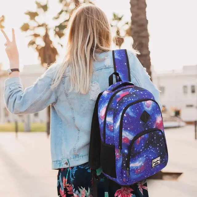 Alt view image 2 of 5 - YAMTION School Backpack for Teen Boys,Bookbag for High School College Backpack with USB,Star