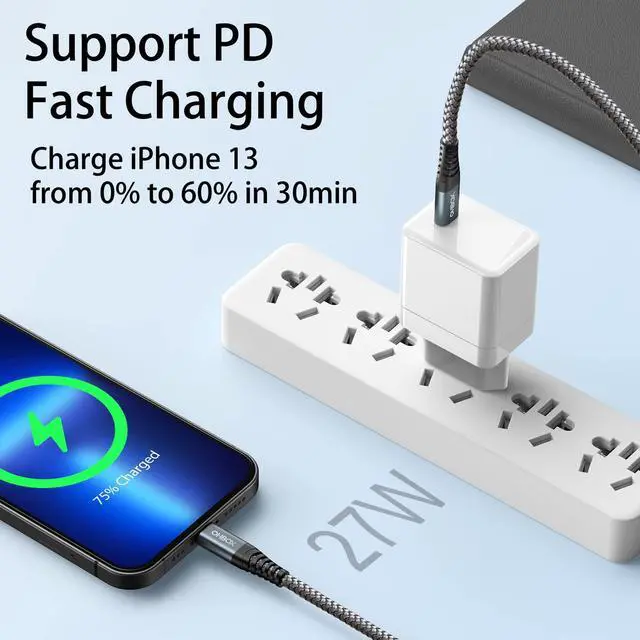Alt view image 3 of 5 - ohbox 2 Pack 6ft USB C to iPhone Cable + 2Pack 10ft USB C to Lightning Cable Compatible with iPhone 13 12 11 Pro Max XS XR X 8 7 6S 6 Plus SE