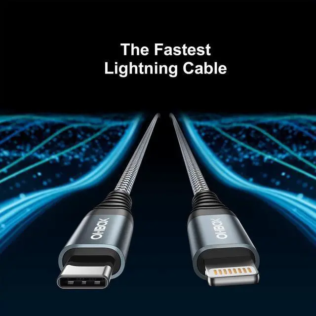 Alt view image 5 of 5 - ohbox 2 Pack 6ft USB C to iPhone Cable + 2Pack 10ft USB C to Lightning Cable Compatible with iPhone 13 12 11 Pro Max XS XR X 8 7 6S 6 Plus SE