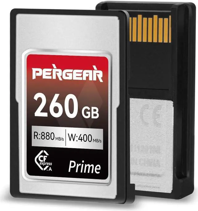 Alt view image 2 of 5 - PERGEAR Professional 260GB CFexpress Type A Memory Card, Up to 880MB/s Read Speed & 900MB/s Write Speed for 4K 120P,8K 30P Recording Video/Photo, Compatible for Sony Alpha Sony FX Cameras