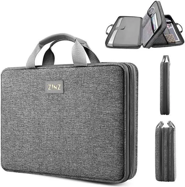 Main image of ZINZ Slim & Expandable Laptop Sleeve 15 15.6 16 Inch Case Bag for Popular 15"-16" Notebooks Water-Resistant Handbag Multipurpose Computer Accessories Storage Bag,G01DG01