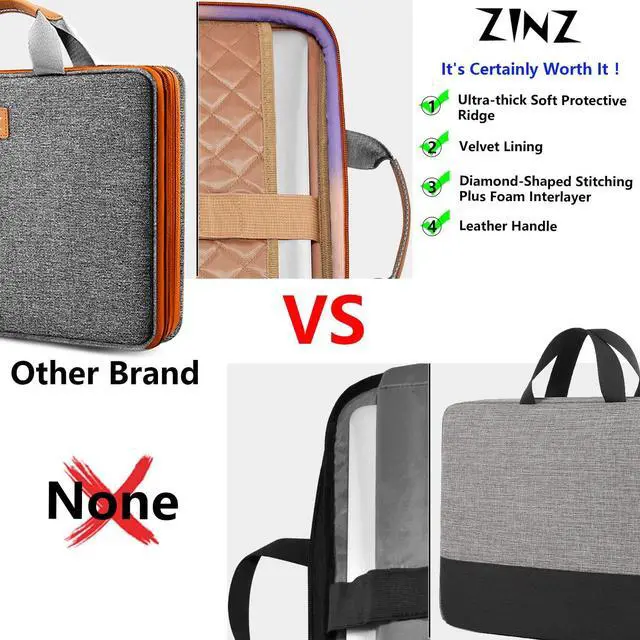 Alt view image 5 of 5 - ZINZ Slim Expandable 13 13.3 13.6 14 Laptop Case Sleeve Compatible with MacBook Air/Pro 13-14 M1 M2 M3 2021-2023 Pro/Max,13.5 Surface Laptop 4/3,D01G02