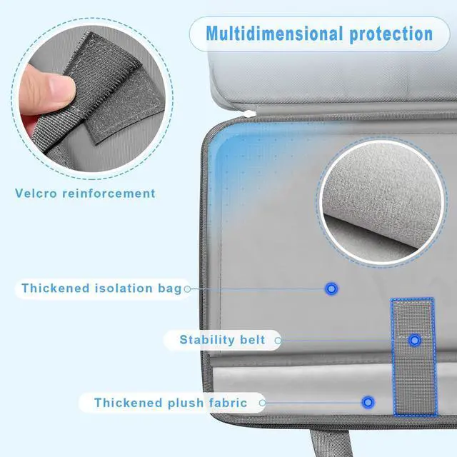 Alt view image 4 of 5 - ZINZ Slim & Expandable Laptop Sleeve 15 15.6 16 Inch Case Bag for Popular 15"-16" Notebooks Water-Resistant Handbag Multipurpose Computer Accessories Storage Bag,G01DG01