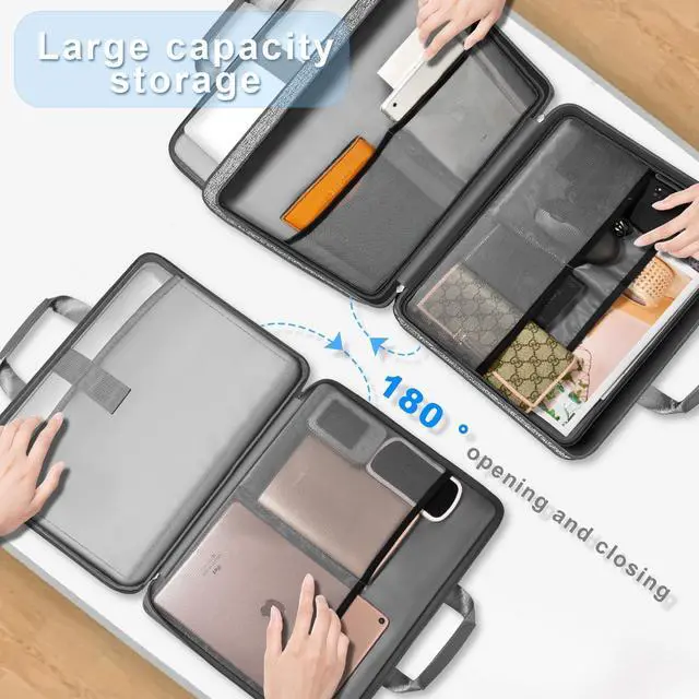 Alt view image 5 of 5 - ZINZ Slim & Expandable Laptop Sleeve 15 15.6 16 Inch Case Bag for Popular 15"-16" Notebooks Water-Resistant Handbag Multipurpose Computer Accessories Storage Bag,G01DG01