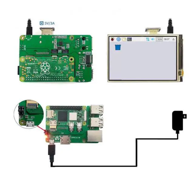 Alt view image 5 of 5 - GPIO Expansion Module Board for Zero 2W, USB2.0 RJ45 Network Port Adapter Board, 100M Self Adaptive, GPIO Extension Board for General Computer