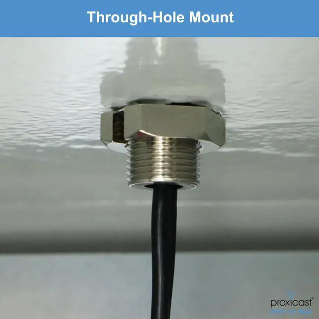Alt view image 3 of 5 - Proxicast Indoor/Outdoor 2x2 MIMO Omnidirectional WiFi Antenna - Tri-Band 2.4/5.8/6 GHz - 3-5 dBi Gain - Vandal Resistant Low Profile Fixed Through-Hole Mount - 10 ft Coax Lead w/RP-SMA (ANT-131-M22)