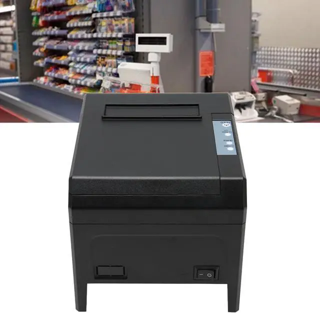 Alt view image 5 of 5 - USB Thermal Receipt Printer, 80mm Small POS Printer with Adjustable Mode, High Speed Noiseless Mini Thermal Printer with Auto Cutter (US Plug)