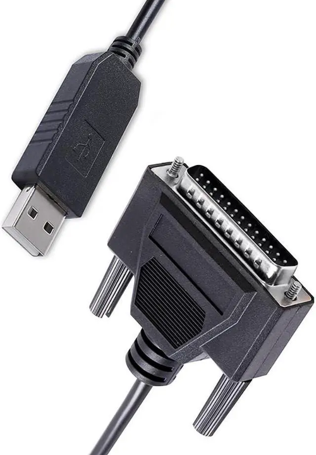 Alt view image 5 of 5 - Usangreen USB Programming Cable for Fanuc CNC DNC Fanuc 6 10 11 12 15 16 18 21 Series Software Flow Control CNC-SW-25M, USB to DB25 Male Console Cable for Fanuc, Built in FT231XS Chip,