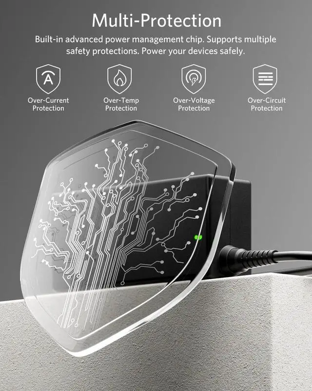 Alt view image 5 of 5 - Belker Universal Laptop Charger 90W AC Adapter Replacement for HP Dell Asus Lenovo Samsung Acer Google MacBook Pro Air Charger 90w 65w 45w USB Type C Chromebook Charger Power Adapter